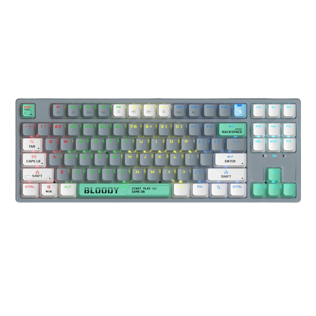 Bloody S87 TKL Mechanical Gaming Keyboard ( Ash / White) | Tech Mart