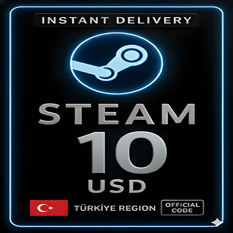 Steam Wallet Gift Card - 10 USD (Turkey)