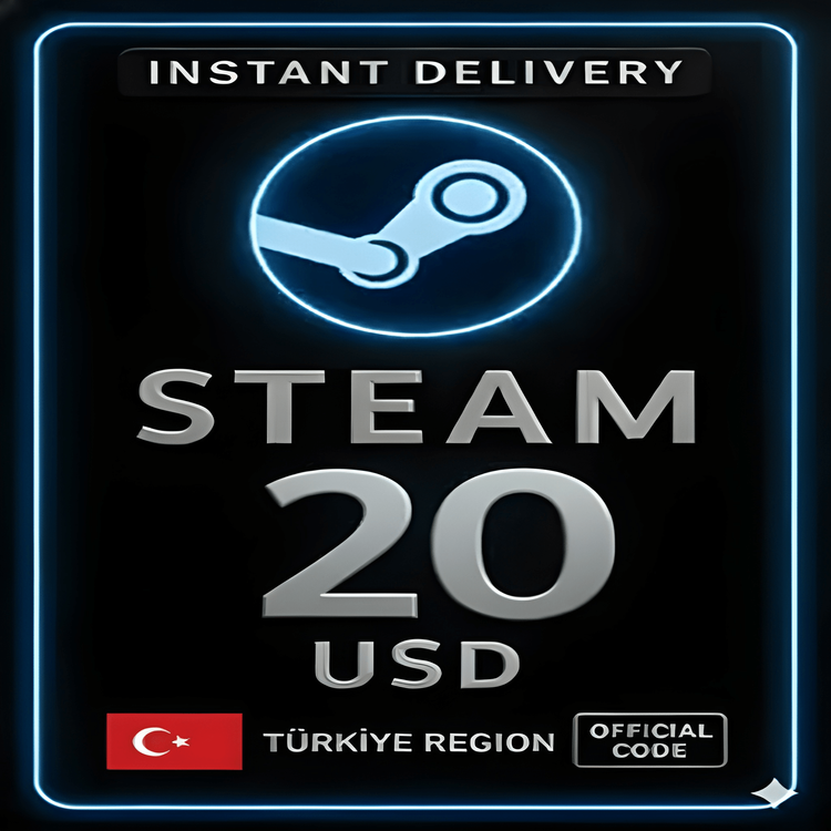 Steam Wallet Gift Card - 20 USD (Turkey)
