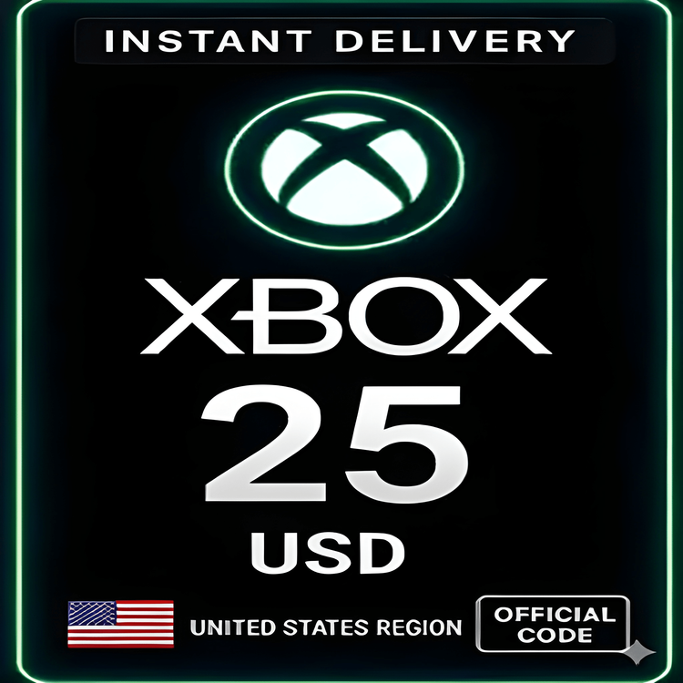 Xbox Live Gift Card 25 Usd Wallet