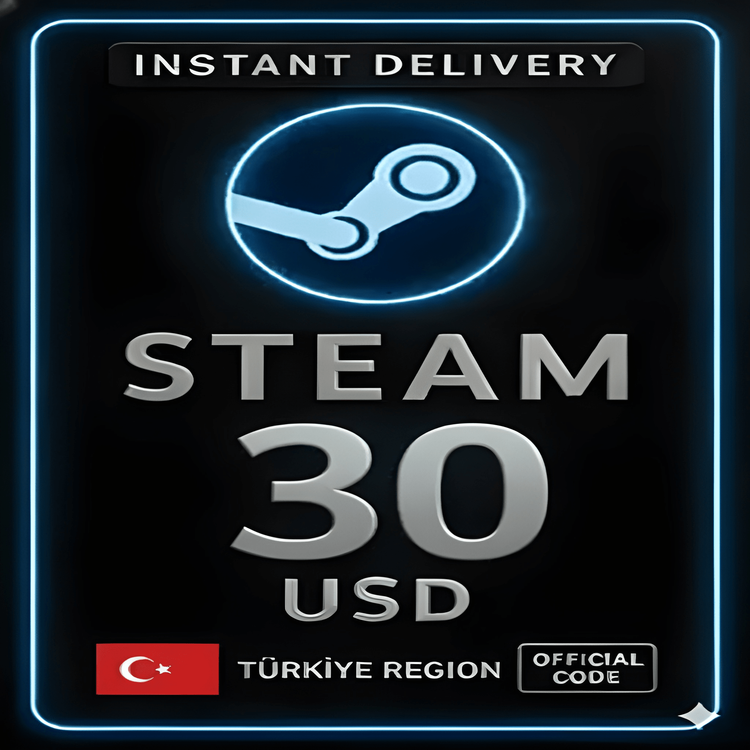 Steam Wallet Gift Card - 30 USD (Turkey)