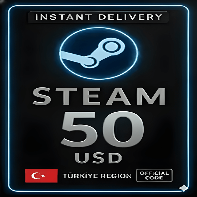 Steam Wallet Gift Card - 50 USD (Turkey)