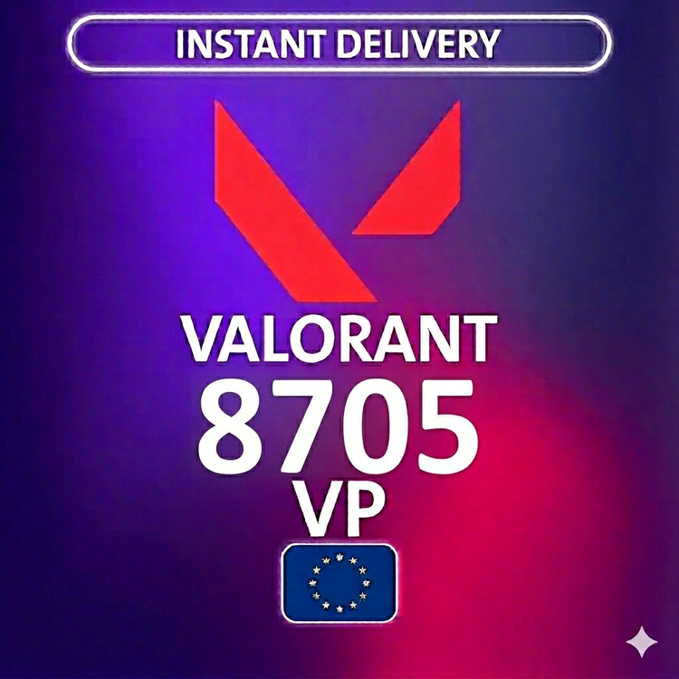 Valorant Points - 8705 VP (EU Server)