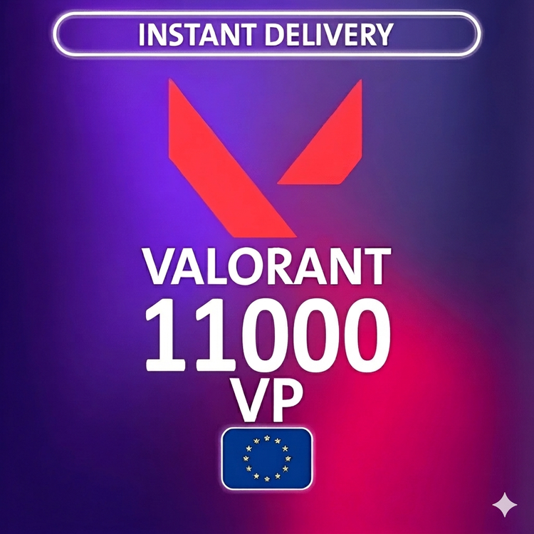 Valorant Points - 11000 VP (EU Server)